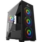 GameBooster GB-PE05B Siyah 600W 80+ 4x12 cm Argb Fan Atx Pencereli Kasa