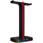 GameBooster HS01 RGB Aydınlatmalı İkili Kulaklık Standı
