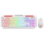Gamebooster Knight Km-11W Beyaz Kablolu Oyuncu Klavye Mouse Seti