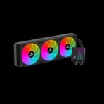 GameBooster Prime P360B 360 mm Rainbow 3 Fanlı LGA1700 AM4 AM5 Uyumlu CPU Siyah Sıvı Soğutma