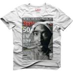 Gamedevil 2Pac Rolling Stone Beyaz Erkek T-Shirt - XL