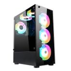 Gameforce Gf-8307 Glass 6x120mm Rainbow Fanlı Oyuncu Kasası