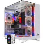Gameline Carısma 7x Argb Kumandalı Fan Topglass USB 3.0 Gaming Bilgisayar kasası beyaz - Yok