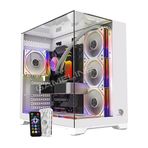 Gameline Carısma 7x Argb Kumandalı Fan Topglass Usb 3.0 Gaming Bilgisayar Kasası Beyaz