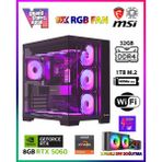 Gamepage GTA-VI X32 💎 Ryzen 7 5700X 32GB Ram 1TB M.2 Nvme SSD 8GB GDDR7 RTX5060 Ekran Kartı Oyuncu Masaüstü Bilgisayarı