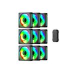 GamePower Glacia 120 Infinity ARGB 9'lu Fan Seti + Hub Kiti
