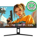GamePower Kaze T10 24" 260Hz 0.5ms FHD Fast IPS 2x2W Speaker Gaming Monitör (Ölü Pikselde Anında Değişim) - Siyah