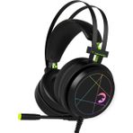 GAMEPOWER Medusa USB Oyun Kulaklığı - 7.1 Sanal Surround Ses, 50 MM Sürücülü Kablolu Led Kulaklıklar, Konforlu Tasarım, 360 Mekansal Ses, PC, Dizüstü Bilgisayar için Gürültü Önleyici Mikrofon, Siyah