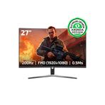 GamePower Vivid T50 27" 1500R Curved RGB Siyah 200Hz 0.5ms FHD VA Gaming Monitör (Ölü Pikselde Anında Değişim)