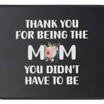 Gamer Heartbeat Thank You Being The Mom Mouse Pad for Mom from Daughter, Oğul, Baba - Anne Doğum Günü Hediyeleri - Bonus Anne Hediyesi - Fare Altlığı 9,5 inç