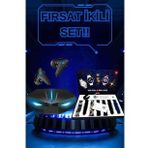 Gamer Kulaklık ve Çok Kordonlu Akıllı Saat Gürültü Önleyici GPS Desteği