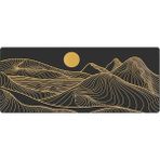 Gamer Mouse Pad 90X40 Mouse Pad Xxl Büyük Oyuncu Mousepad (Black Moon, 90X40 cm 3mm Kalınlık) - Altın