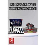 Gamer Oyuncu Seti Bluetooth Kulaklık Ucuz Kaliteli Yeni Nesil Akıllı Saat