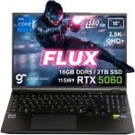 GameRaider FLUX GR16 Intel Core i7-14650HX 16GB DDR5 2TB SSD RTX 5060 8GB 115W 16 inç 2.5K QHD+ 180Hz FreeDos Gaming Laptop - 2 TB - 16 GB