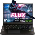 Gameraider Flux GR16 Intel Core I7-14650HX 64GB Ddr5 2tb SSD Rtx 5060 8gb 115W 16 Inç 2.5k Qhd+ 180Hz Freedos Gaming Laptop - 2 TB - 64 GB