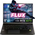 Gameraider Flux GR16 Intel Core I9-14900HX 64GB Ddr5 2tb SSD Rtx 5070 8gb 115W 16 Inç 2.5k Qhd+ 300Hz Freedos Gaming Laptop - 2 TB - 64 GB