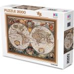Games- 17TH Centruy World Map 2000 Parça Puzzle