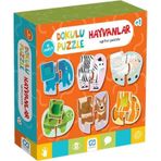 Games 18 Parça 5126 Hayvanlar Dokulu Eğitici Puzzle
