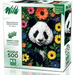 Games 500 Parça Çiçek Açan Sevimli Panda Puzzle - Serdar Karataş - 20088
