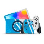 GamesMonkey® - Nintendo Switch ile Uyumlu Cilt - OLED Classic - Mat Vinil HD Mat Yapışkanlı Kapak - Koruyucu Film Çıkartması Ön Panel (Klasik, D032 - Napoli Logosu)