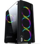 GameTech Colder Mesh Panel 4x120 mm Fanlı Oyuncu Bilgisayar Kasası (PSU Yok)