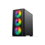 Gametech Legend 6x120 MM Rainbow Fanlı Gaming Oyuncu Bilgisayar Kasası