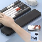 Gaming Klavye Bilek Desteği Ve 22 Parça Temizlik Kiti Ergonomik Tasarım Nefes Alan Sünger Dolgulu Mıknatıslı Organizer