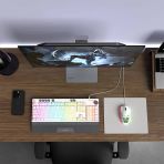 Gaming Oyuncu Klavye Mouse Set Eclıpse Beyaz Usb Rgb Aydınlatmalı Q Klavye