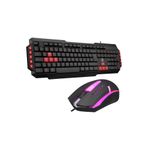 Gaming Series Gamy Combo Klavye Mouse Seti Kablolu (Özel Renkli Oyun Tuşları) Kırmızı