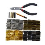 Gammsek 200 Adet Ayakkabı Bağı Aglets, Metal Ayakkabı Bağcığı İpuçları yüklemek için Pense, 4x 23mm Uzunluk Ayakkabı dantel Kafaları, 4 Renk Kurşun Şekli Dize Uçları Spor Ayakkabılara Takma Kanvas
