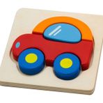 Gampus Araba Şeklinde Ahşap Bultak Oyun Seti Eğitici Öğretici Oyun Set Bultak Puzzle Oyuncak