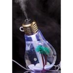 Gampus LED Işıklı Ampül Hava Nemlendirici Buhar Makinası Gece Lambası - Gümüş