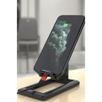 Gampus Şık Katlanabilir Ayarlanabilir Masa Üzeri Telefon Tablet Tutucu Stand - Siyah
