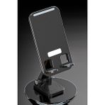 Gampus Telefon Tablet Tutucu Stand Katlanabilir Şık Tasarımlı Kolay Kullanım Dayanıklı - Siyah