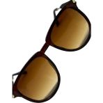 Gampus Vintage Fashion Hafif Unisex Güneş Gözlüğü Güneş Gözlüğü Kahverengi Çerçeve K122