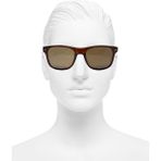Gampus Vintage Fashion Hafif Unisex Güneş Gözlüğü Güneş Gözlüğü Koyu Kahve Kalın Çerçeve Mo.11 - Kahverengi