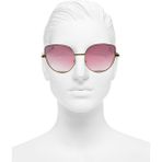 Gampus Vintage Fashion Hafif Unisex Güneş Gözlüğü Güneş Gözlüğü Pembe Oval Çerçeve DMA20