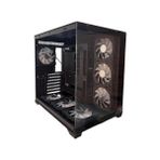 Gamx Puncher 7X12 Fan Rgb Kumandalı Akvaryum Gaming Kasa 600W 80+ - Siyah - 600 W