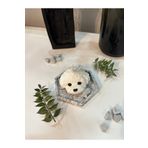 Gamy Crafts Altlık Beton Altıgen Mermer Altlık / Sunumluk / Tepsi / Mumluk