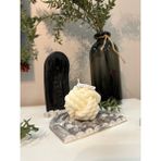 Gamy Crafts Kokulu Mum , Dekoratif Örgü Mum , %100 Soya Mum, Dekoratif Mum,soya Wax - Kahve - Krem Rengi