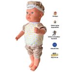 Gamze Oyuncak Büyük Boy Türkçe Konuşan Kel Şapkalı Et Bebek Oyuncak (60 CM)