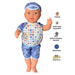 Gamze Oyuncak Sevimli Büyük Boy Türkçe Konuşan Kel Şapkalı Et Bebek Oyuncak (60 CM)