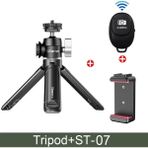 Ganbao 02 Ulanzi U-Vlog Lite Mini Tripod 360° Top Kafalı Soğuk Ayakkabı Selfie Çubuğu Masaüstü Tripod Kamera iPhone Android Telefon Dslr Için (Yurt Dışından) - Siyah