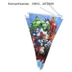 Ganbao 1 Adet Kek Topper2 Süper Kahraman Parti Dekorasyon Avengers Tema Karikatür Sofra Kağıt Bardak Tabak Peçeteler Çocuklar Parti Doğum Günü Dekor Malzemeleri Şekeri (Yurt Dışından) - Renkli