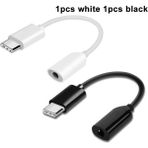Ganbao 1 Beyaz 1 Siyah Xiaomi Tip C - 3,5 mm Jack Kulaklık Ses Adaptörü Aux Kablosu Mi 10 11 Redmi K40 Huawei Oppo USB C - 3,5 Ses Aux Dönüştürücü (Yurt Dışından) - Renkli
