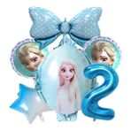 Ganbao 1 Takım-6 Adet 02 Doğum Günü Süslemeleri Dondurulmuş Elsa Anna Prenses Tek Kullanımlık Sofra Kağıt Tabaklar Bardaklar Banner Bebek Duş Düğün Parti Malzemeleri (Yurt Dışından) - Renkli
