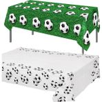 Ganbao 10 Adet 9 Inç Plakalar 1 Adet 108X180 cm Langırt Kapağı Futbol Temalı Masa Örtüsü Futbol Parti Masa Örtüsü Plakaları Erkek Futbol Doğum Günü Partisi Malzemeleri (Yurt Dışından) - Renkli