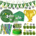 Ganbao 10 Adet Bardak Futbol Futbol Tema Tek Kullanımlık Sofra Futbol Parti Bardak Tabaklar Banner Bebek Duş Erkek Futbol Tema Doğum Günü Partisi Malzemeleri (Yurt Dışından) - Renkli