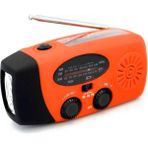 Ganbao 2000 Mah Turuncu Açık Havada Acil Durum Radyo Güneş Hayatta Kalma Hava Durumu Uyarısı Telefon Şarj Cihazı ile LED Torch Okuma Işığı Sos Alarmı El Krank Radyo (Yurt Dışından) - Renkli