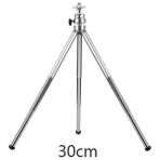 Ganbao 3 Bölüm Uzun 30CM 30CM/20CM 3 Bölüm Metal Tripod Paslanmaz Çelik Kamera Tutucu Mini Masaüstü Standı Projektör Dv Selfie Aksesuarları Için Uygun (Yurt Dışından) - Siyah